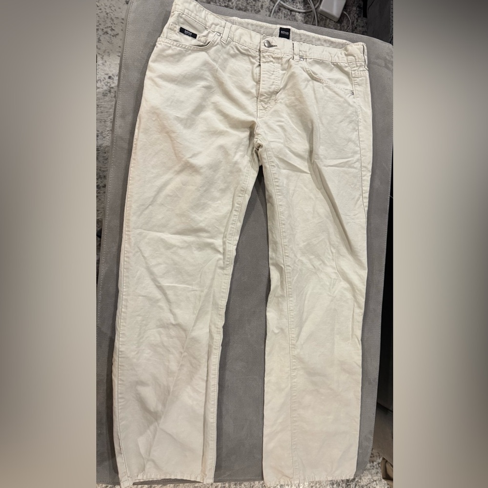 Hugo Boss Cream Chinos Classic Style
